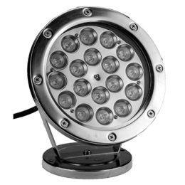 LED Spot Pro 18 W metall, vit